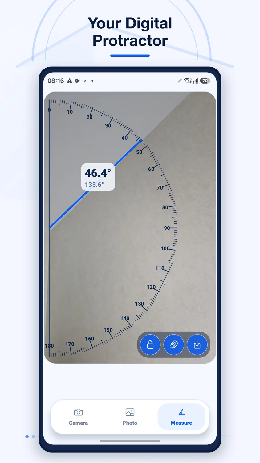 Angle Finder & Protractor app screenshot 1