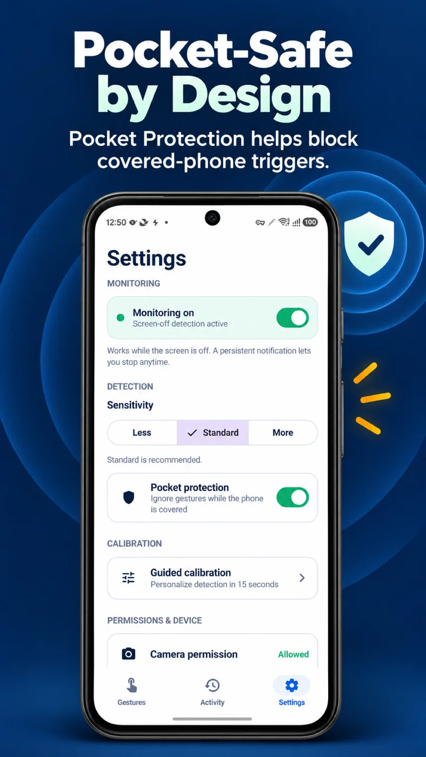 Chop Flashlight: Gesture Torch app screenshot 3