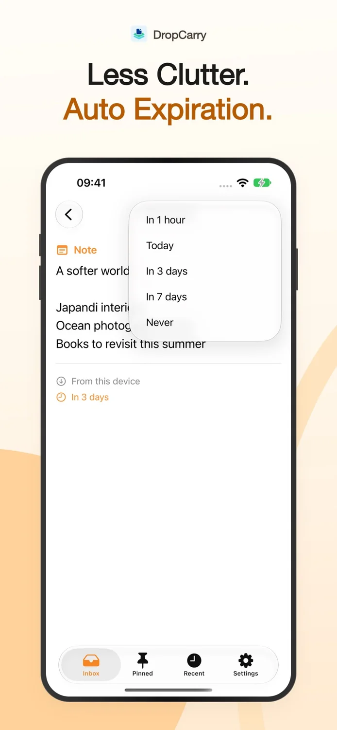 DropCarry: Notes & Files app screenshot 3