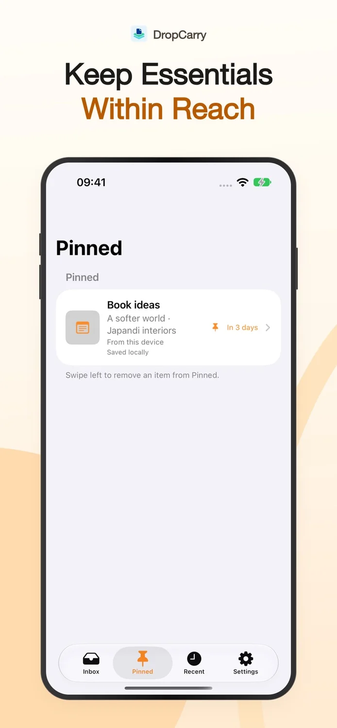 DropCarry: Notes & Files app screenshot 4