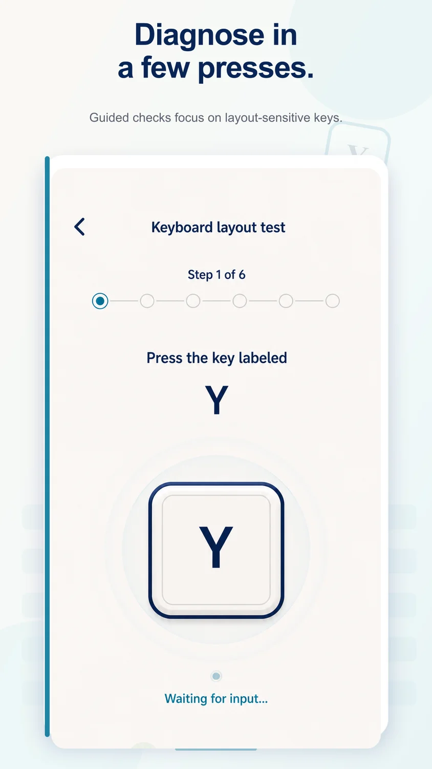Physical Keyboard Test & Fix app screenshot 3