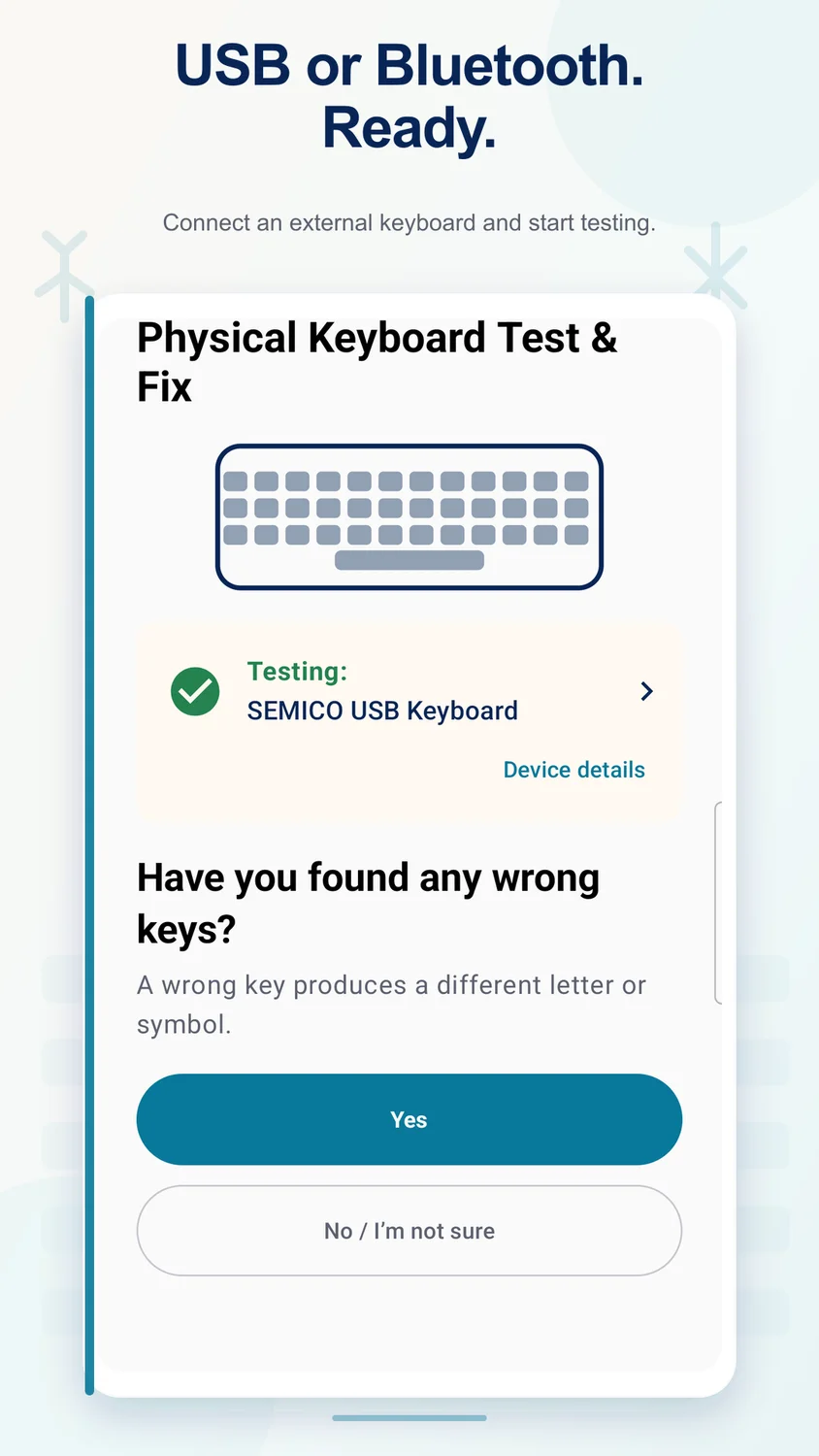 Physical Keyboard Test & Fix app screenshot 4