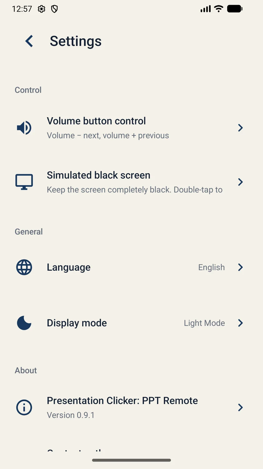 Presentation Clicker PPT Slide app screenshot 1