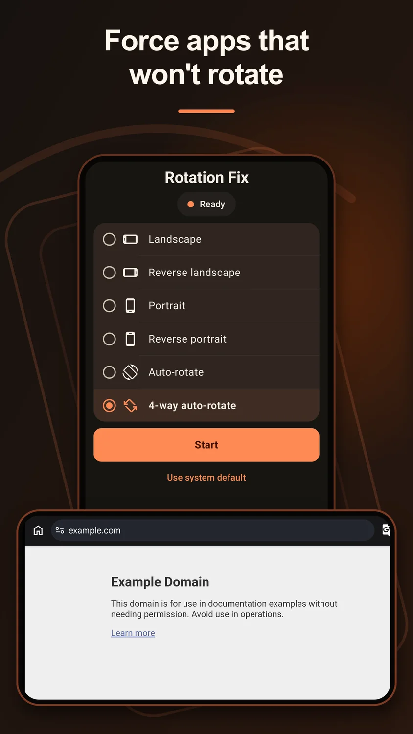 Rotation Fix: Per-App Control app screenshot 4